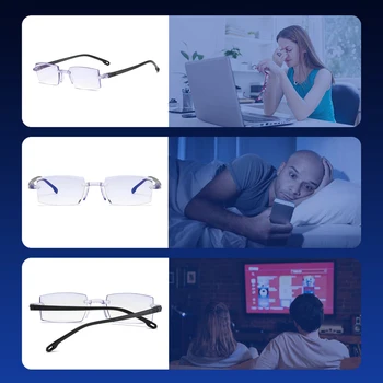 -1.0 -1.5 -2.0 -2.5 -3.0 -3.5 -4.0 Naočale za kratkovidnost rimless Protiv Plave svjetlosti rimless Kratkovidan naočale za žene i Za muškarce Unisex