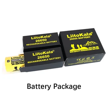 1-12ШТ Liitokala LII-51S 26650 20A 3,7 U Litij baterija baterija baterija baterija Baterija 26650A 5100 ma Pogodan Za Svjetiljke (bez pcb)