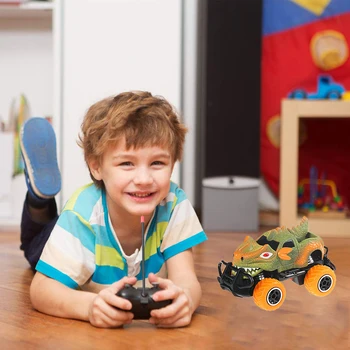 1:43 Четырехканальная Mini-Model Dinosaura s Daljinskim Upravljanjem Automobili, Igračke sa Daljinskim Upravljanjem Utrke Dječji Božićni Poklon Za Rođendan
