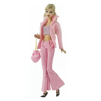 1/6 Pink Ured lady Radna Odjeća Odijelo Odijelo za Barbie Lutke Odjeća Kaputi Jakne, Hlače bez rukava Torba Haljina za Barbie Pribor 11,5
