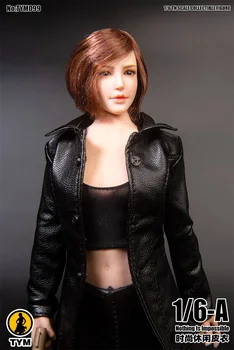 1/6 skala ženska srednja i kratka kožna jakna TYM099 za velike grudi 12-inčni figurica tijela