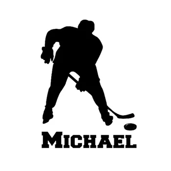 10 cm*13 cm Styling Automobila Hokej na ledu Sport je MICHAEL Prozora Vinil Naljepnice za Vozila C5-0811