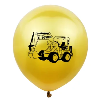 10 kom. 12 inča bager osobna stroj lateks balona dječak izgradnja tema rođendan nakit dječja igračka automobil balon