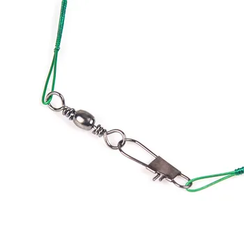 10 KOM. Ribolov mamac Luya Anti-Bite Čelik Čelični Prednji Izvod Lider sa Izlaskom Ribarske Pribor Olovni Jezgro Remen 15C-30 cm