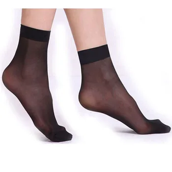 10 Pari ženskih čarapa na щиколотках seksi ultra tanke elastične svilenkasta kratke lijepe svilene čarape za djevojčice