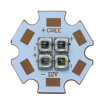 10 W-12 W EverLight 3535 4 čip 4 led 3V6V12V Infracrveni INFRACRVENI 850 940 nm nm 730 nm Led emitiraju dioda velike snage s 20 mm bakrena tiskane ploče