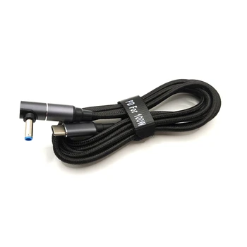 100 W PD Magnetski USB-C Kabel za brzo punjenje Type-C do 4,5*3,0 mm dc Adapter za HP Stream Spectre Pavilion Envy Elitebook