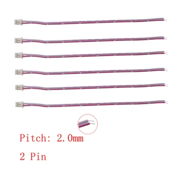 10шт JST PH2.0 2-pinski Kabel za Priključak PH 2,0 mm 2P SA Jednom Glavom, Ženski Priključak JST Priključci za žice 20 cm 26AWG