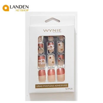 12 kom kratke nadzemni nokti potpuno pokriva režijske nokti umjetni stopice ukrasi za nokte ženski make-up i nokte