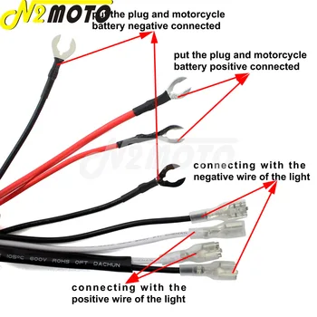12 U 40A Releja 2,5 M Moto Auto SKRIVENI LED Reflektor Ožičenje Za Maglu Ožičenje Komplet Osigurača Kabel modula