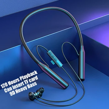 120 Sati Bluetooth Slušalice su Bežične Slušalice Vratne Remen Sportski Magnetska Vodootporne Slušalice TWS niske Buke Earplugs