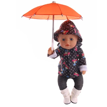 15 Jednobojnu Mješovite Nijanse Prijenosni Kišobran Odgovara Za 18-Colne Američkih I 43-Inčni Pribor Za Odjeću Za Lutke Reborn, Naša Generacija