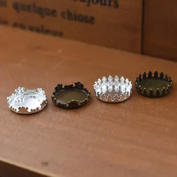 15 kom 15 mm prikladniji mesinga Materijal Cameo Postavljanje Nosača Кабошон Baza za Vješanje Police za izradu nakita komponenta zanat materijal