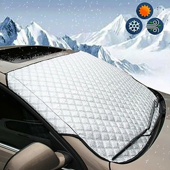 150 cm x 70 cm sjenilo za vjetrobransko staklo automobila Zaštitna navlaka Zimska zaštita od smrzavanja leda