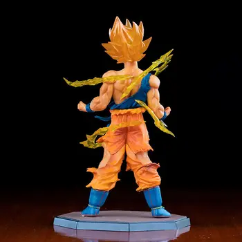16 cm Japanska Anime Dragon Ball Super Сайян Borbene štete Goku Pvc Kip Anime Lik Zbirka Model Igračke Poklon Za Rođendan