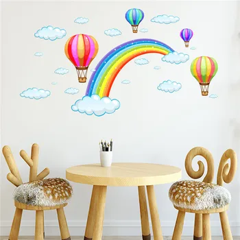 1PC Crtani Prelijeva Oblak Balon Naljepnica zid za djecu dječje sobe ukras za Zid Umjetničke Naljepnice home dekor 45*30 cm