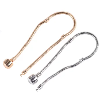 1PC KC Zlatni/Srebrni Metalni lanac-zmija za europske narukvice za izradu narukvice DIY 18 cm 19 cm 20 cm 21 cm 22 cm