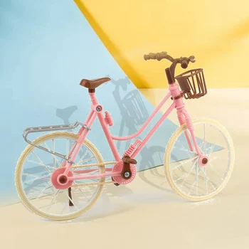 1pc Minijaturni Bicikl Za dollhouse Odvojiva Mini-Biciklistička Igračka Modeliranje U Korejskom Stilu Lutka Bicikl Igračke, Pribor Za Lutke 25 *17 cm