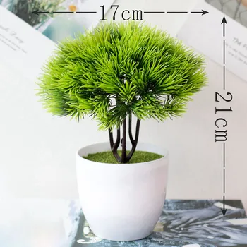 1pc Umjetna Pine biljka Biljka Vjenčanje College Kućni Ured Stolni Ukras Bonsai