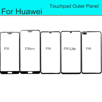 1pc Za Huawei P20 P30 Lite Pro P40 Zaslon Osjetljiv na dodir Prednje Staklo Zamjena Dodirne pločice Zamjena Vanjske Ploče Popravak Poklopca Objektiva