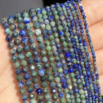 2 3 4 mm Lapis-Plavi Dragulji Kamen Prirodni Izbrušena Slobodan Razuporne Perle za Izradu nakita DIY Narukvica Naušnice Pribor 15