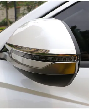 2 kom. Stražnje bočno ogledalo od nehrđajućeg čelika, Kromirana poklopac Završiti Naljepnica Torbica je Pogodna za Tucson NX4 2021 2022 styling automobila