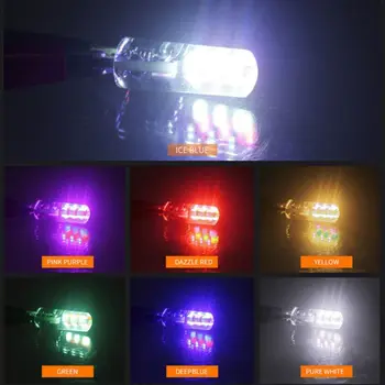 2 komada T10 W5W RGB LED Žarulje S Daljinskim Upravljanjem Стробоскопическая Bljeskalica Parking Fenjer