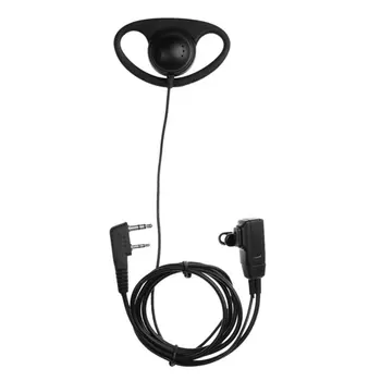 2-Pinski D-oblika Slušalica Slušalice Mikrofon PZR Mikrofon Slušalice Slušalice za Baofeng za Kenwood za Puxing TYT Radio Bežični Uho Kuka /