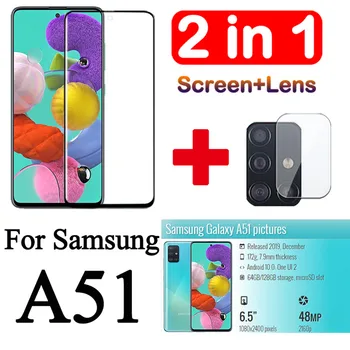 2 u 1 kaljeno staklo za Samsung galaxy A51 A71 zaštitna folija za objektiv kamere za Samsung A51 A71 51A 71A kaljeno staklo film