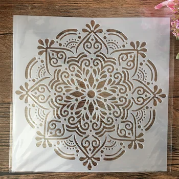 20*20 cm Geometrija Mandala DIY Višeslojne Matrice Slikarstvo Album za albume Bojanje Album za utiskivanje Dekorativni uzorak