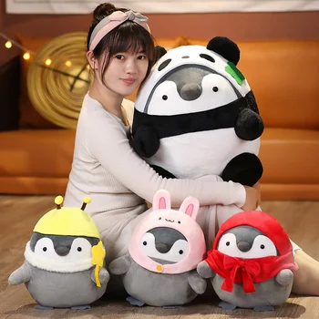 20/30/50 cm Prekrasan Umiljat Pingvin sa Šeširom Igračke Kreativni Cosplay Zec Panda Jastuk je Mekana Lutka Dječje girl Dar za Rođendan