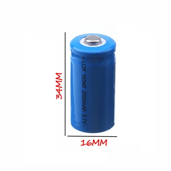 2000 mah 16340 Li-ion Punjiva Baterija Za Laser Olovke Led Svjetiljka na Baterije Baterija CR123A Igračka Baterija