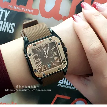 2016 Brand Personalizirane Trendi ženski sat sa kalendarom drevnih za studente sa silikonskom trakom Kvarcni ručni sat
