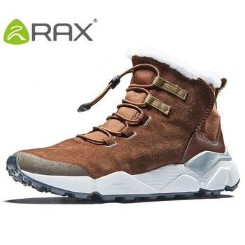 2020 RAX Ulične planinarske cipele za muškarce Prozračna zimske cipele Muške kožne cipele za hodanje Planinarenje cipele Флисовые zimske čizme