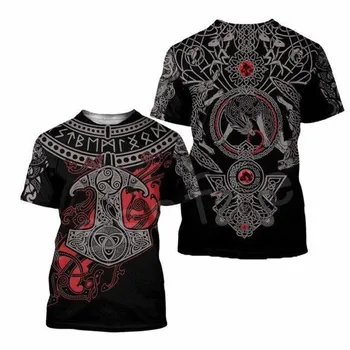 2021 Ljetna Nova muška majica Viking 3DT s po cijeloj površini odjeće, Topla trend punk-t-shirt Harajuku, muški top
