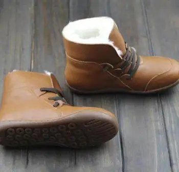 2021 Nova zimska kratka plišani ženske cipele na ravne cipele od umjetne kože s cross-over remen Ženski, pamuk cipele Mr008 Y118
