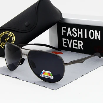 2021 Nove Sunčane naočale Gospodo Marke Dizajnerske Polarizirane leće za vožnje Muške UV400 Zaštita Ovalni Veliki crni okvir Moderan sportski proljeće noga