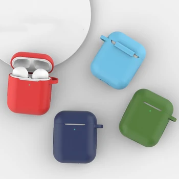 2021 Silikonske Navlake za Apple Airpods 1/2 Zaštitna Torbica Bežična tehnologija Bluetooth Torbica za slušalice za Apple air pods Stalak za punjenje Kutija Torbe