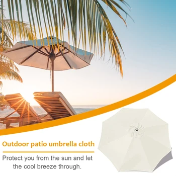 3 Metra Vanjski Vrt Kišobran Tkanina Anti-UV Suncobran Suncobrani Zamjena Tkiva Vrt Pribor za Palube Bazen Plaža