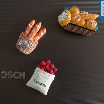 3D kreativno modeliranje hrana slatka pasta za hladnjak magnetska tjestenina foto magnetska magneti za hladnjak kolekcija nakita za sobe poklon