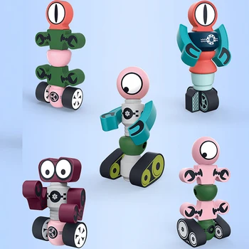 3d Magnetske Jedinice Robot Mudrost Igračka Planet Sentinel Deformacija Robot Igračka za Djecu Zagonetka Skupština Igračke, Pokloni za djecu