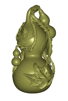 3D model, kružni graviranje 4-osni reljef/computer skulptura калебаш