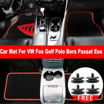 4kom Auto-Tepih za pod Tepih Tepih Za Interijer Protuklizni za VW Fox Passat Golf Vento EOS Polo Montažu Isječak s uzorkom Акульих svoje škrge