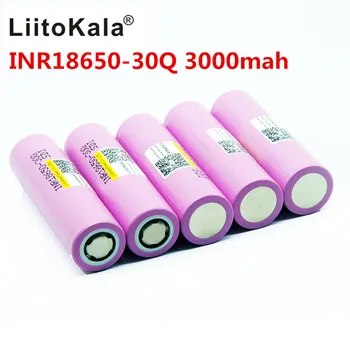 4KOM LiitoKala originalni Nova baterija INR 18650 3,7 3000 mah INR18650 30Q litij-ionske punjive baterije