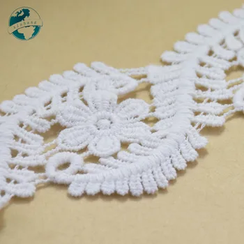 5,5 cm bijela čipka pamuk vez francuska čipka čipka traka tkanine čipka DIY ukrasi osnova za šivanje, pletenje i pribor#3688