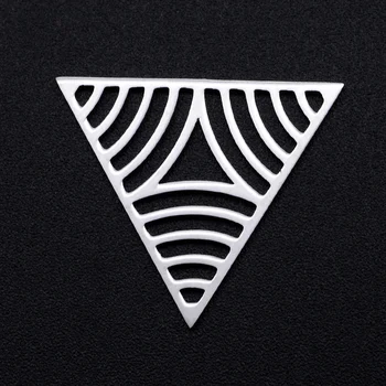 5 kom./lot Geometrijski DIY Ovjes na Veliko Od Nehrđajućeg Čelika Trokut Sexangle Priključci Šarm Imbus Križ Nakit Privjesak