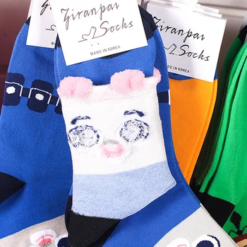 5 Parova/pak. Диснеевские ženske pamučne čarape s uzorkom Minnie Mickey Bod Slatka Duge Čarape, Žena Соккен