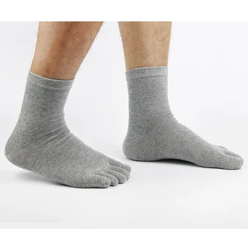 5 Parova Pamučne muške kratke Čarape sa čarapama, Monotone poslovna živo večernja haljina, Čarape s pet prstiju, Brand Calcetines EU 38-44