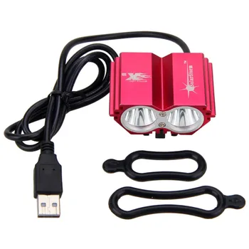 5 U USB Punjenje 8000 Lumena T6 LED Biciklistička Fenjer 4 Načina rada Svjetla Noćni Sigurna Biciklistička Lampa+ 4x18650 Baterija+Punjač
