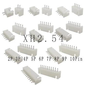 50ШТ XH2.54 Kontakta XH 2,54 2P 3P 4P 5P 7P 6P 8P 9P 10Pin u koracima Od 2,54 mm Kućište stezaljke Pinski konektor JST XH-2,54 Проводный Priključak
